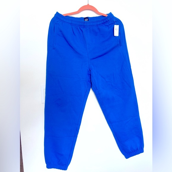 GAP Sweatpants Beautiful Blue Color Super Soft NWT Sz. Medium Streatwear jogger - Picture 1 of 4